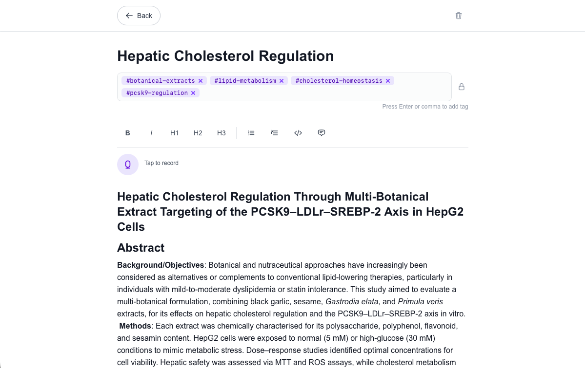 Tentacle — document editor, local-first